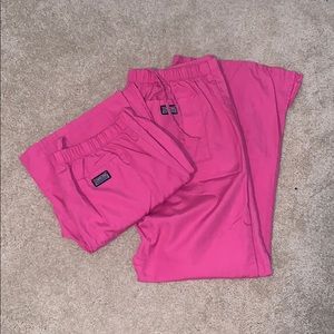 Bundle of 2 PINK Cherokee scrub pants.